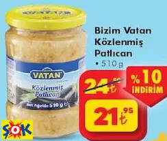 BİZİM VATAN KÖZLENMİŞ PATLICAN 510 G